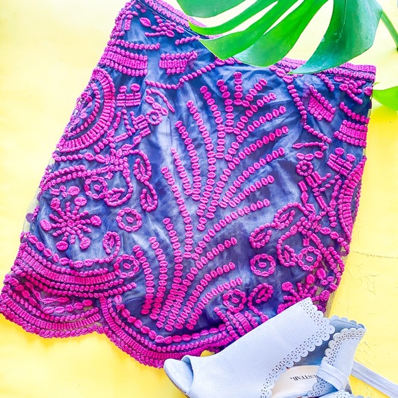 Yoana Baraschi Dresses & Skirts - Yoana Baraschi Vintage Embroidered Pencil Skirt